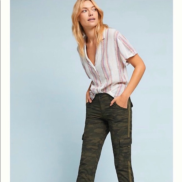 Anthropologie Terrain Camo Utility Cropped Pants - Picture 6 of 7